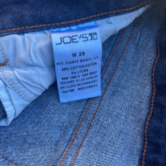JOES jeans Curvy Bootcut denim sz w29 - Picture 4 of 6